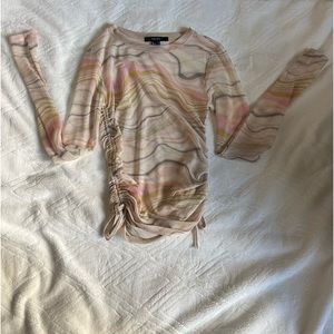 Sheer long sleeve top